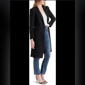 Zara Basic Black Wool Coat